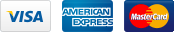 Credit Cards: Visa, American Express, MasterCard